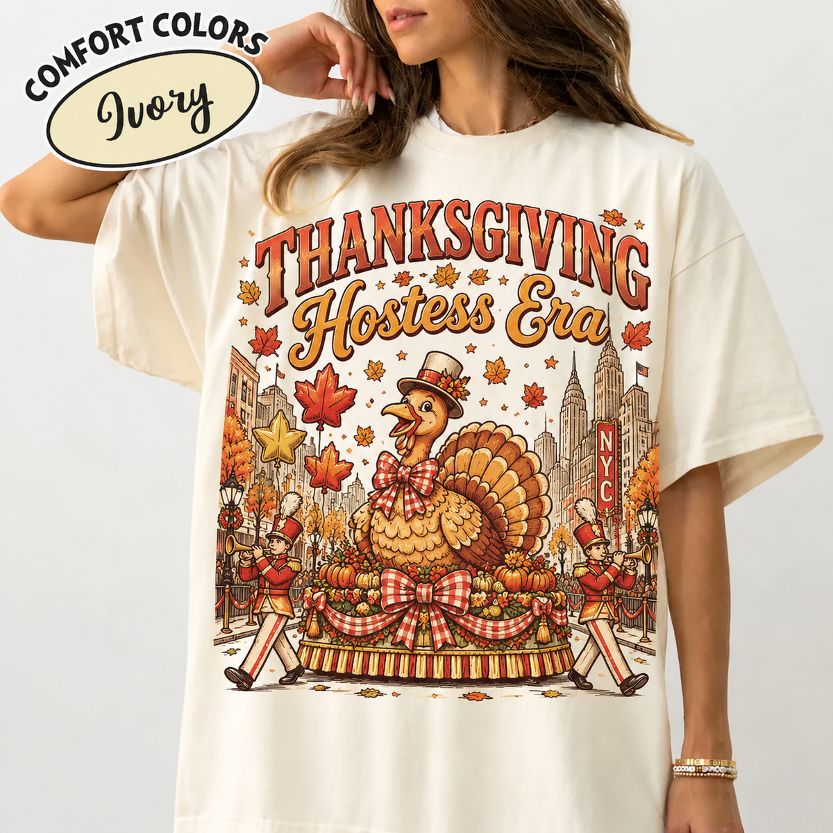 Thanksgiving Hostess Era Comfort Colors HFN Gen Shirt