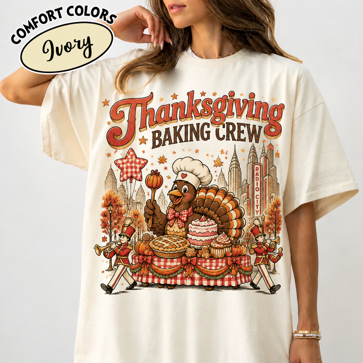 Thanksgiving Baking Crew Comfort Colors HFN Gen Shirt