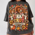 Comfort Colors Funny Thanksgiving HFN Gen Shirt, Turkey Trot Running Club