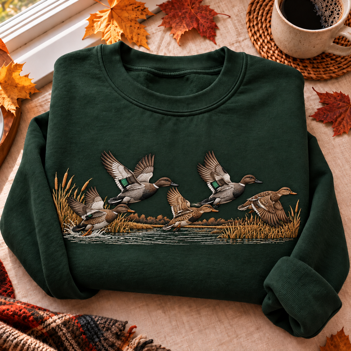 Gadwall Duck Hunting Season HFN Gen Embroidered Shirt