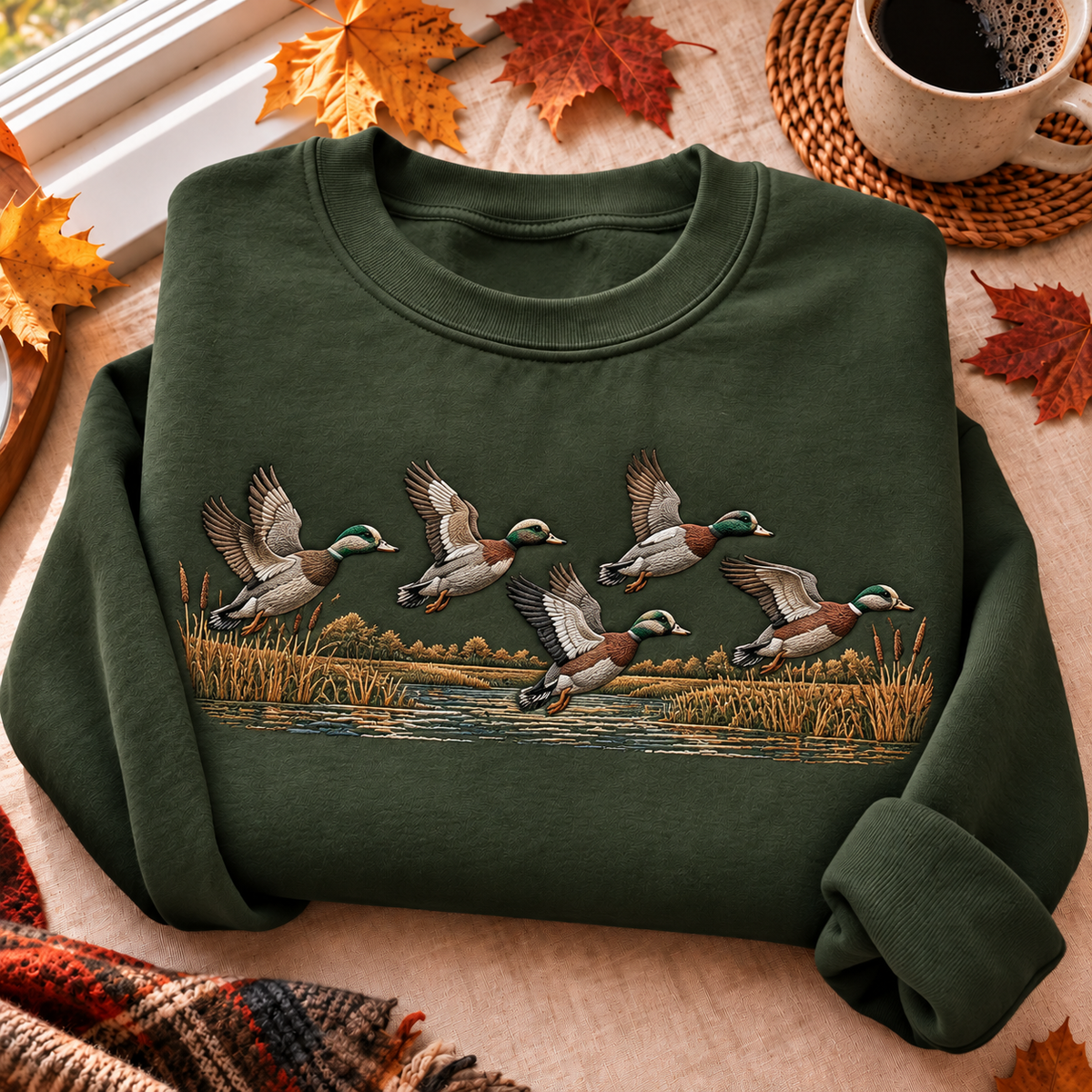 Wigeon Duck Hunting Season HFN Gen Embroidered Shirt