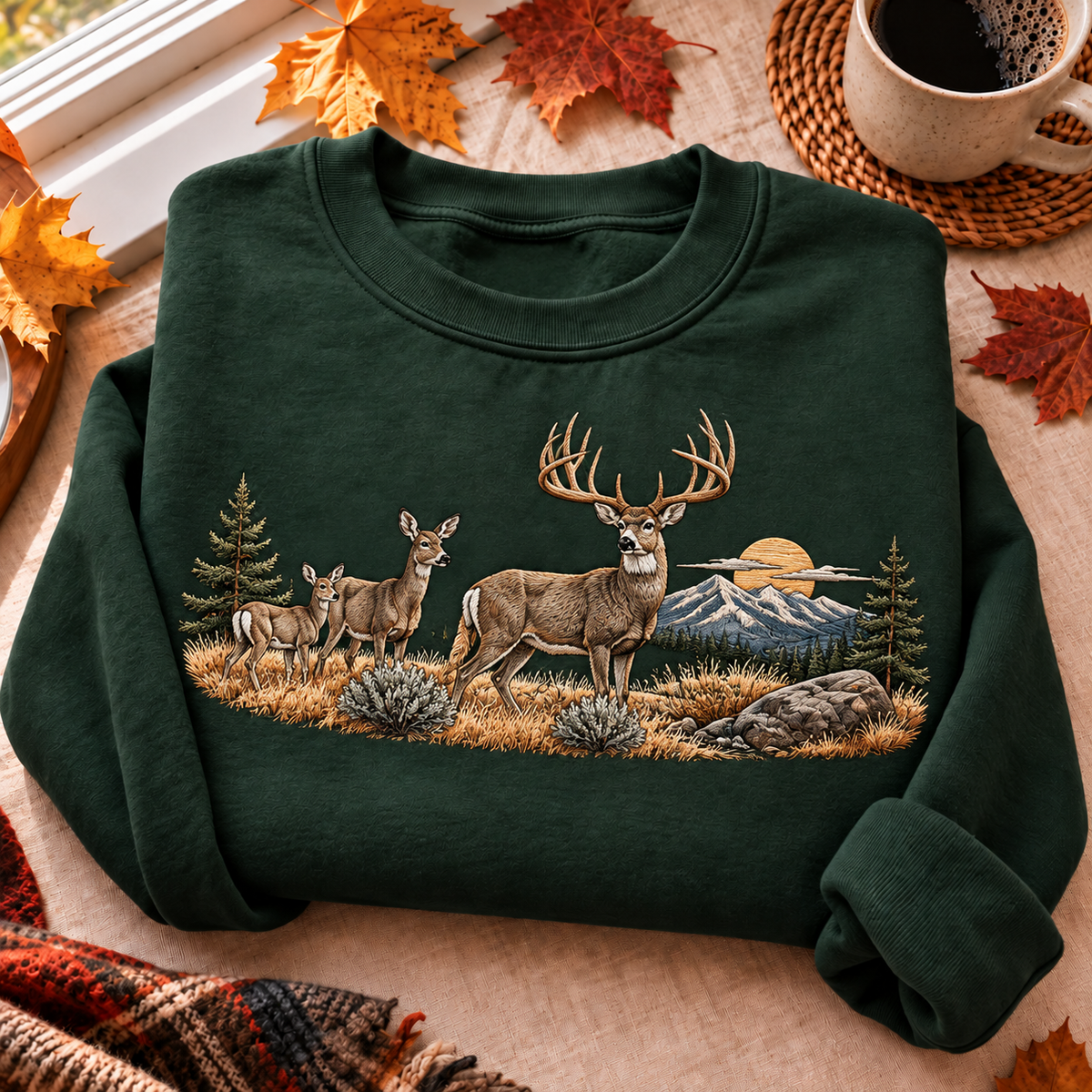 Hunting Season HFN Gen Embroidered Shirt, Mule Deer