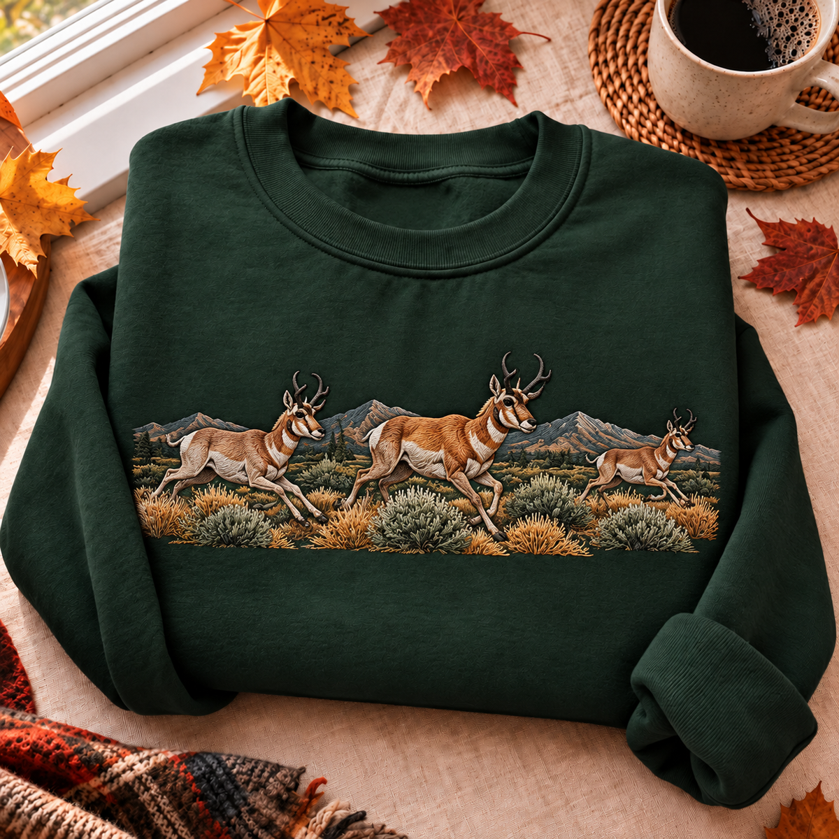 Hunting Season HFN Gen Embroidered Shirt, Pronghorn Antelope