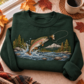 Fly Fishing Trout Hunting Season HFN Gen Embroidered Shirt