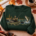 Kayak Bass Fishing Hunting Season HFN Gen Embroidered Shirt