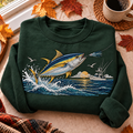 Yellowfin Tuna Fishing Hunting Season HFN Gen Embroidered Shirt