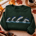 Marlin Fishing Hunting Season HFN Gen Embroidered Shirt
