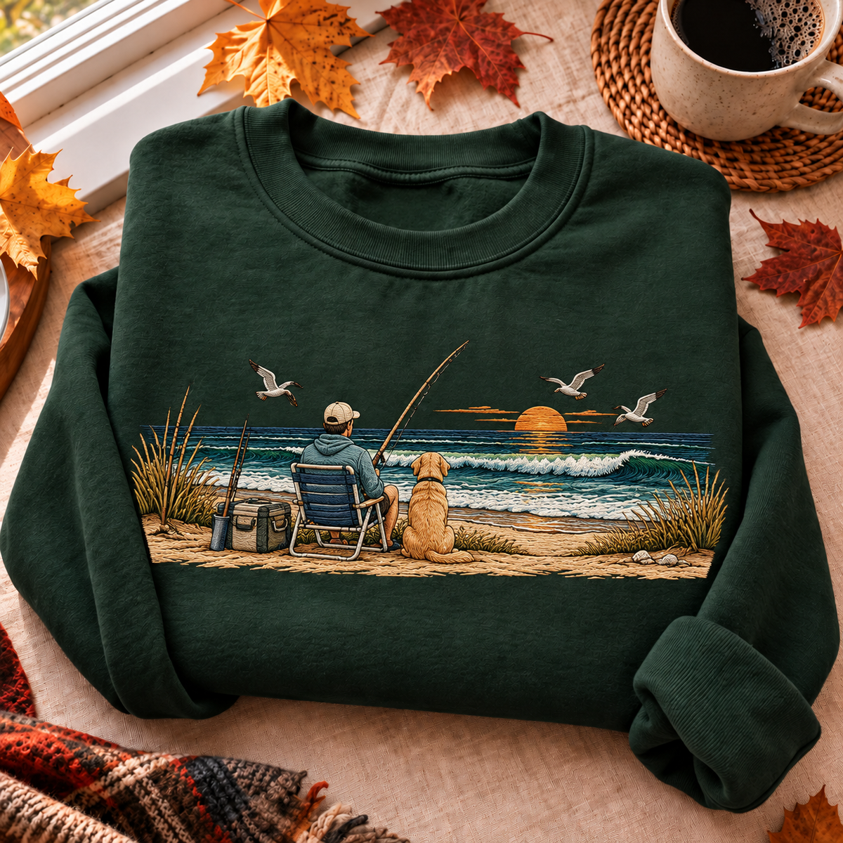Surf Fishing Hunting Season HFN Gen Embroidered Shirt