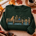 Pier Fishing Hunting Season HFN Gen Embroidered Shirt