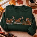 Chesapeake Bay Retriever Hunting Season HFN Gen Embroidered Shirt, Cotton Outdoor Sportswear