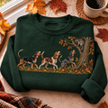 Coonhound Raccoon Hunting Season HFN Gen Embroidered Shirt, Cotton Woodland Fieldwear