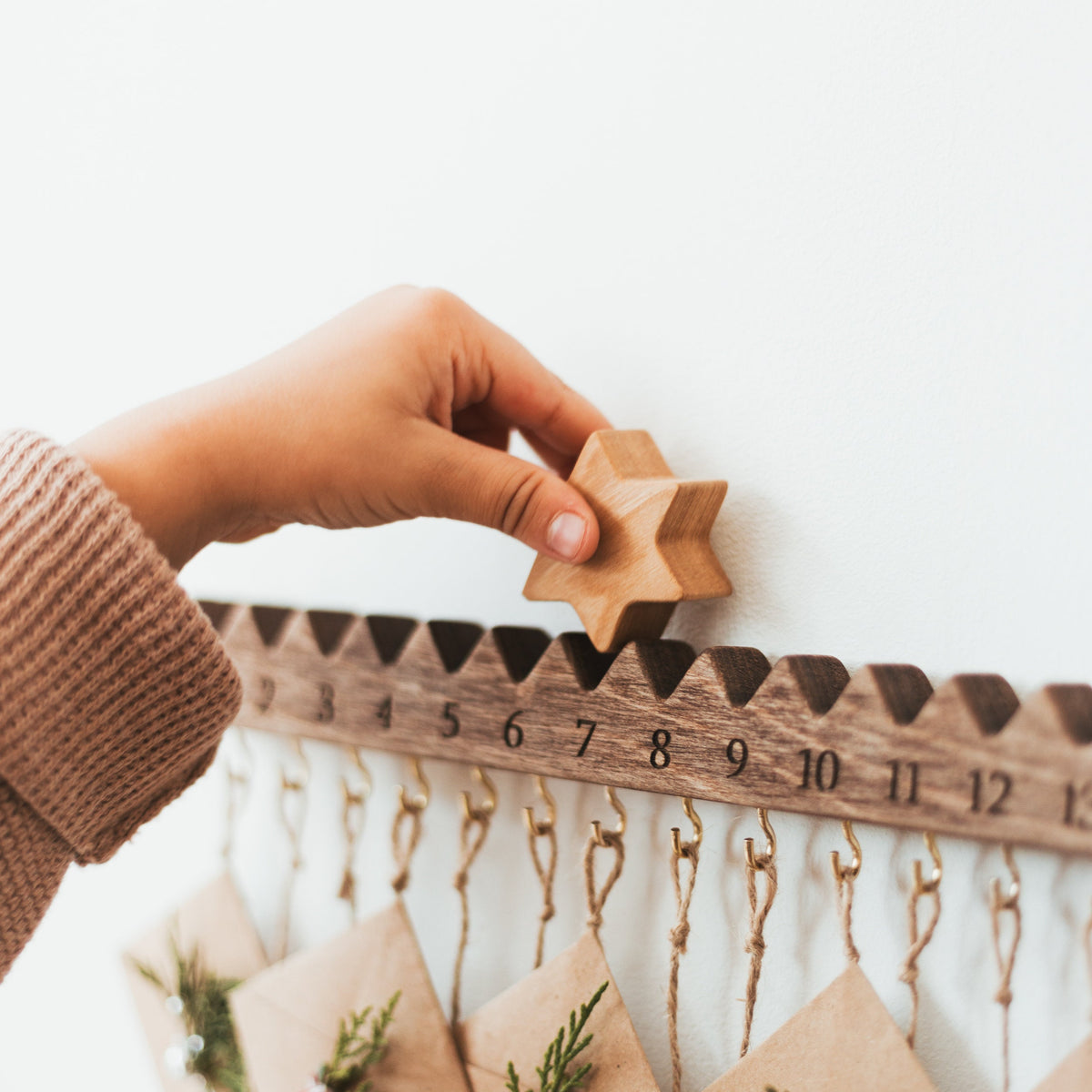 Wooden Advent Calendar HG | Holiday Decor by BusyPuzzle