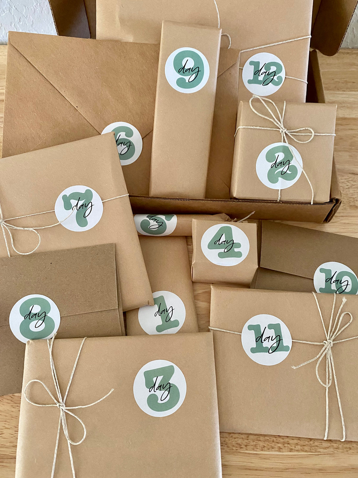 Stationery Gift Box, Advent Calendar HG, Personalized, 12 or 24 Days, Surprise Mystery Box, Grab Bag, Adults Kids Set, PenPal, Junk Journal