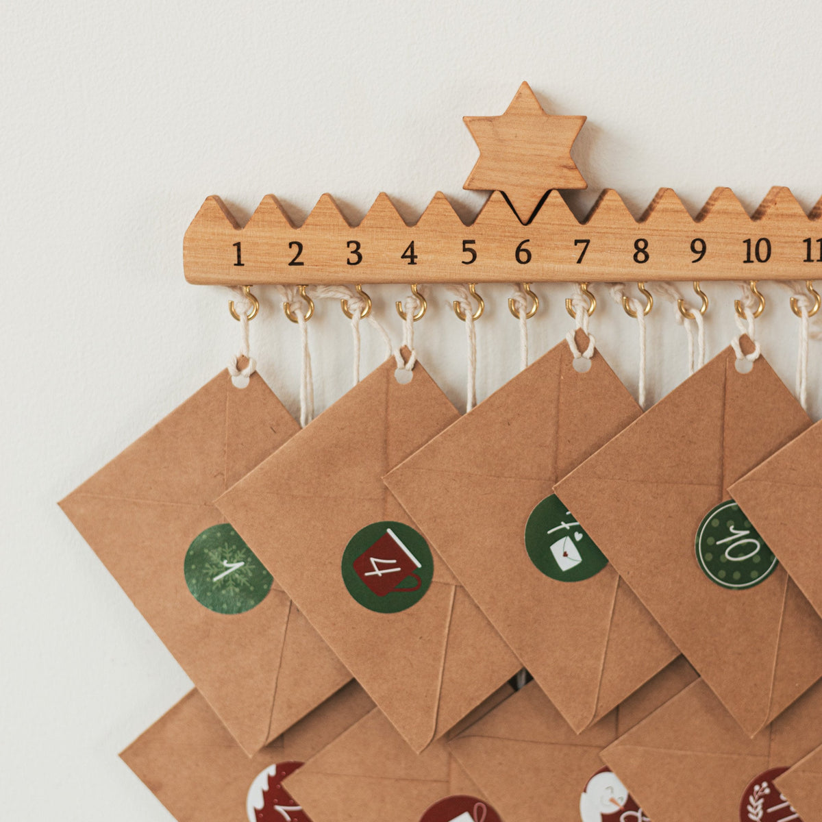 Wooden Advent Calendar HG | Holiday Decor by BusyPuzzle