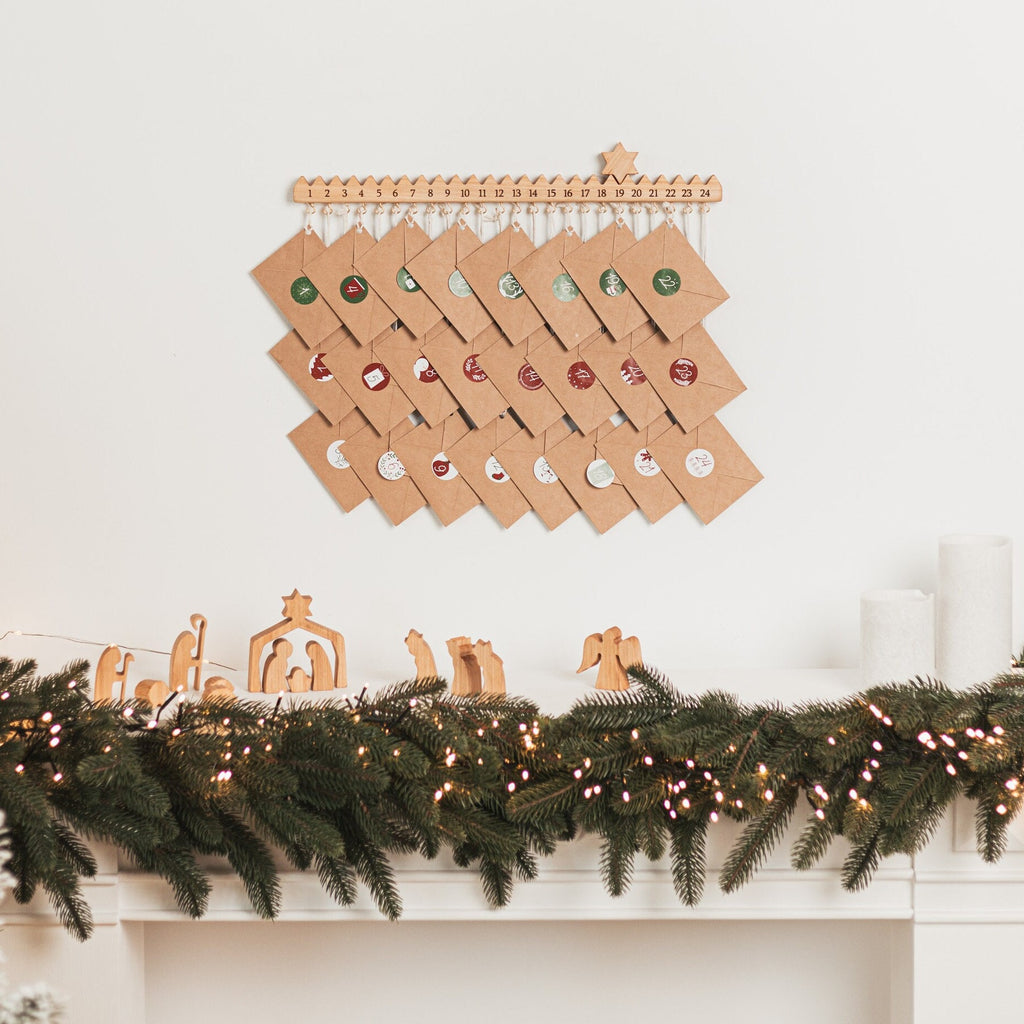 Wooden Advent Calendar HG | Holiday Decor by BusyPuzzle