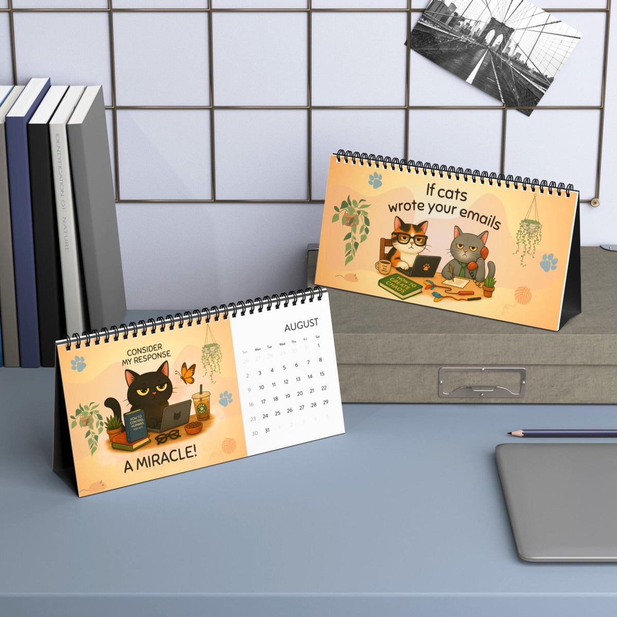 Funny Cat Desk Calendar 2027: Sarcastic Demotivational Office Gift