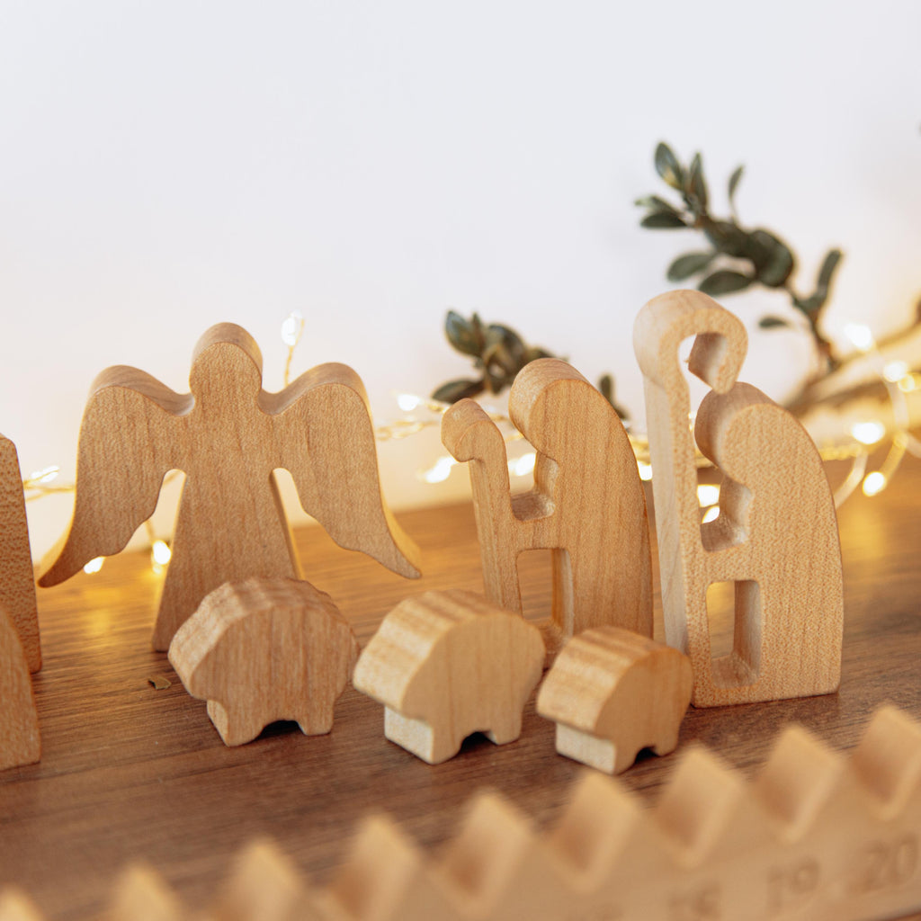 Wooden Advent Calendar HG | Holiday Decor by BusyPuzzle