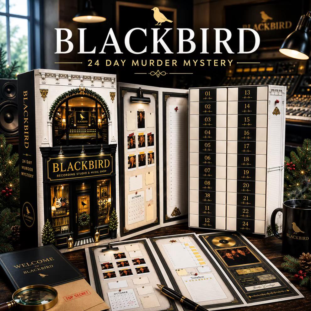 24-Day Murder Mystery Advent Calendar HG for Adults: Blackbird Cold Case Detective Game