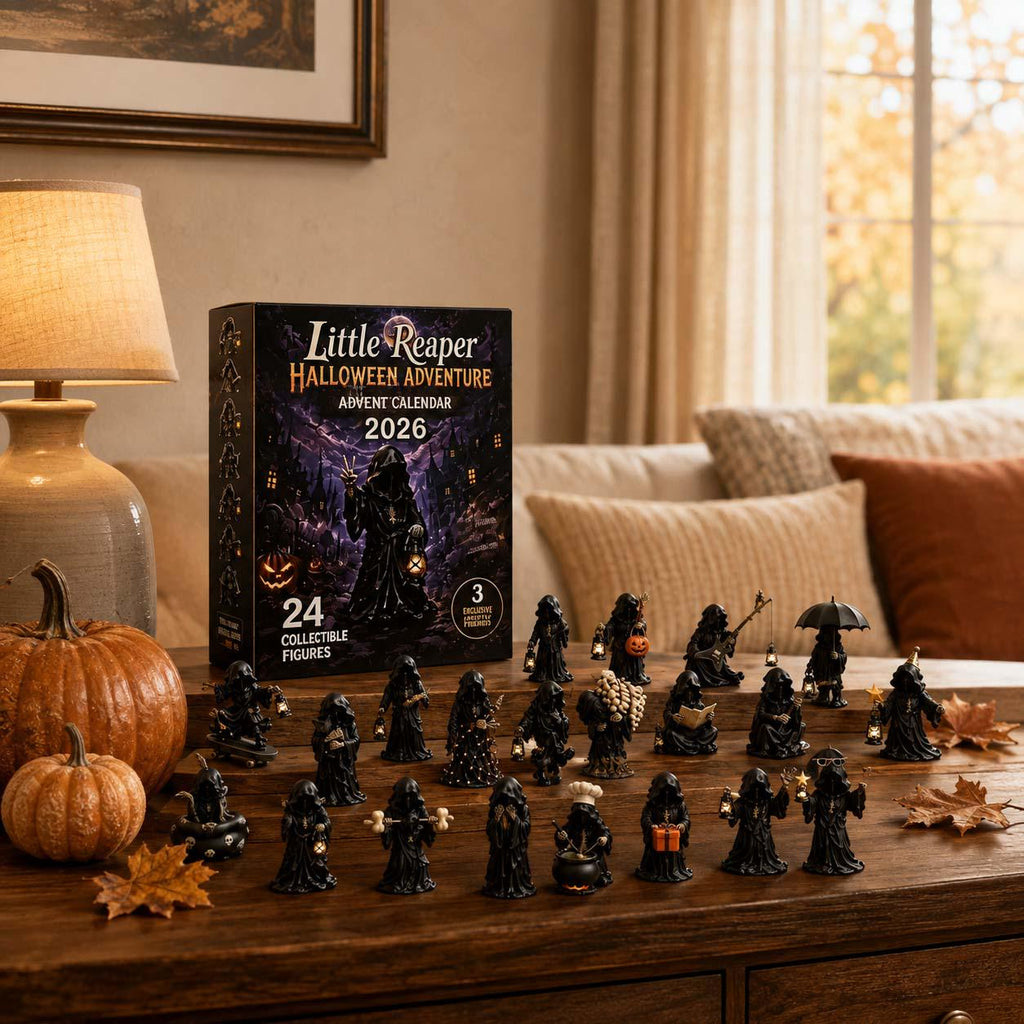 Halloween Mystery Box Advent Calendar HG, 24 Mini Collectible Figures, Ghost Witch Pumpkin Characters, Kids Holiday Surprise Toy