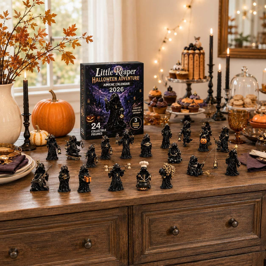 Halloween Mystery Box Advent Calendar HG, 24 Mini Collectible Figures, Ghost Witch Pumpkin Characters, Kids Holiday Surprise Toy