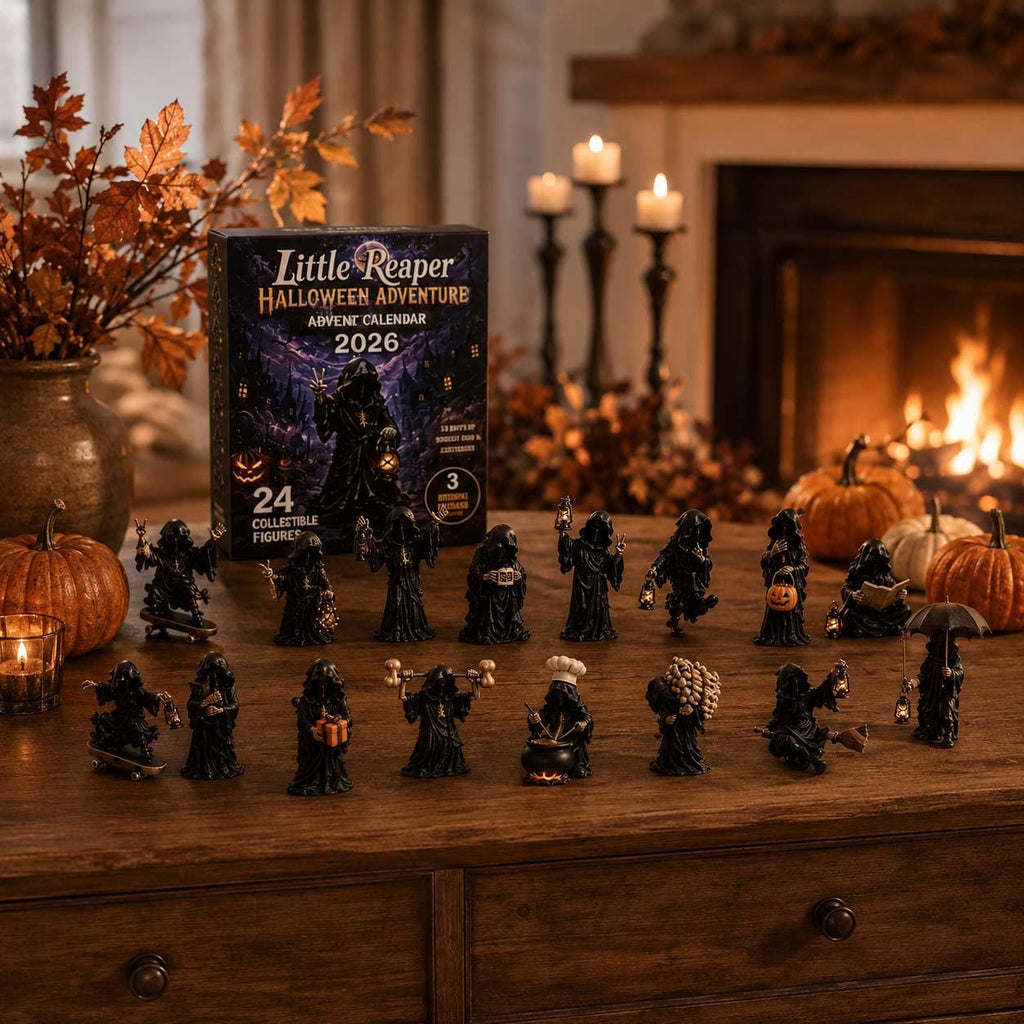 Halloween Mystery Box Advent Calendar HG, 24 Mini Collectible Figures, Ghost Witch Pumpkin Characters, Kids Holiday Surprise Toy