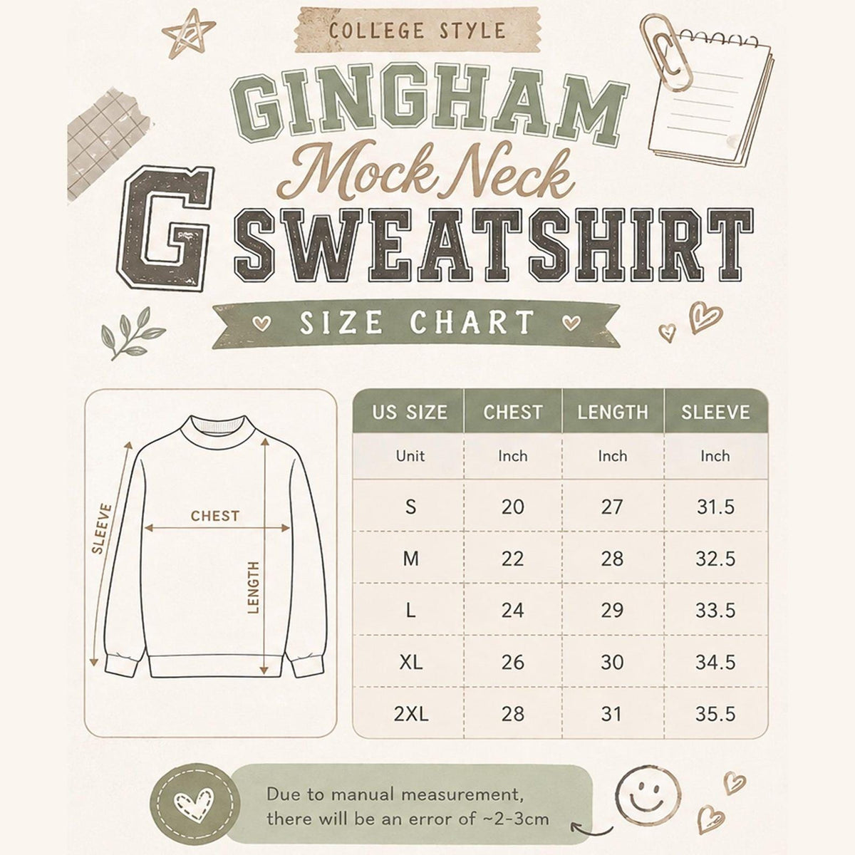 Christmas Gingham Mock Neck HFN Sweatshirt, Applique Gingham Snowman Reindeer Gingerbread Crewneck, Festive Holiday Embroidered Top