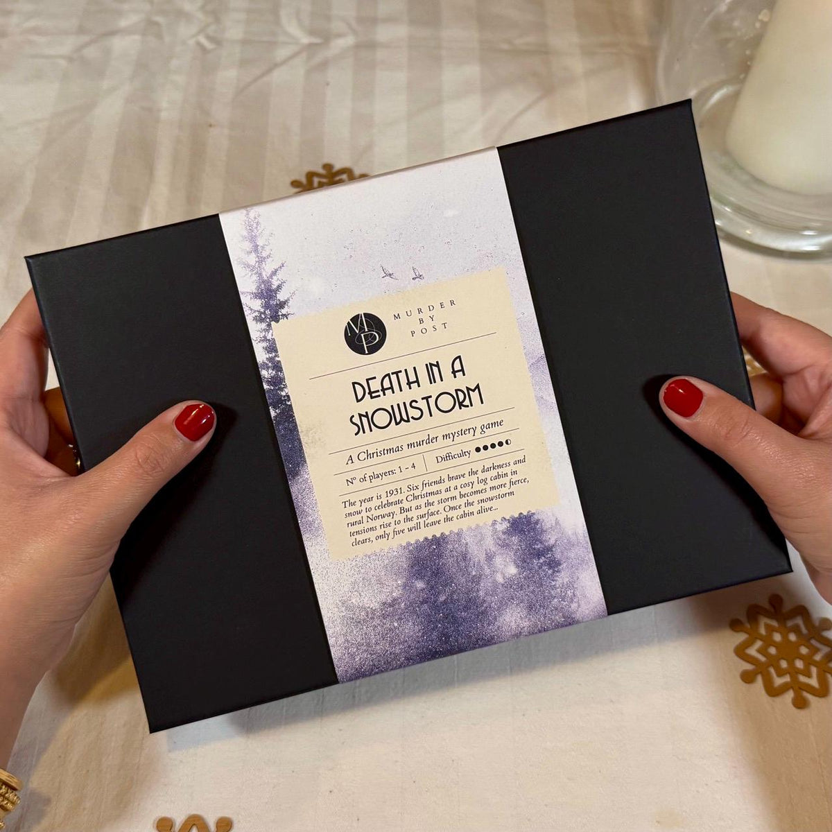 PRE-ORDER | Murder Mystery Advent Calendar HG | Death in a Snowstorm | Escape Room-Style Puzzle Game for Adults