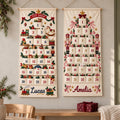 Personalized Christmas Advent Calendar HG, 24 Fillable Pockets, Reusable Christmas Wall Hanging, Home Countdown for Family Traditions