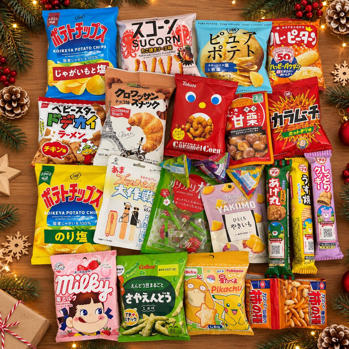 Advent Calendar HG 2026, Kawaii Japanese Advent Calendar HG, Snacks, Matcha, Stationery and Stickers Advent Calendar HG Filler, Christmas Gift Box