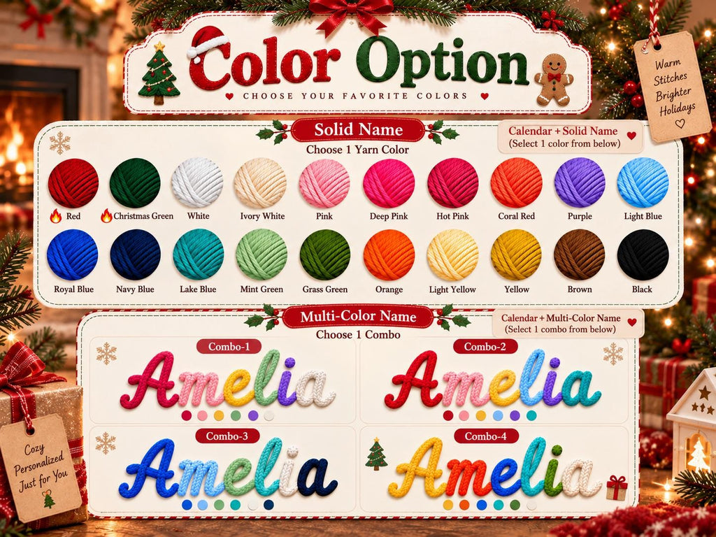 Personalized Advent Calendar HG for Kids, Custom Name 24 Pocket Christmas Countdown, Sibling Holiday Tradition, Fillable Christmas Pockets