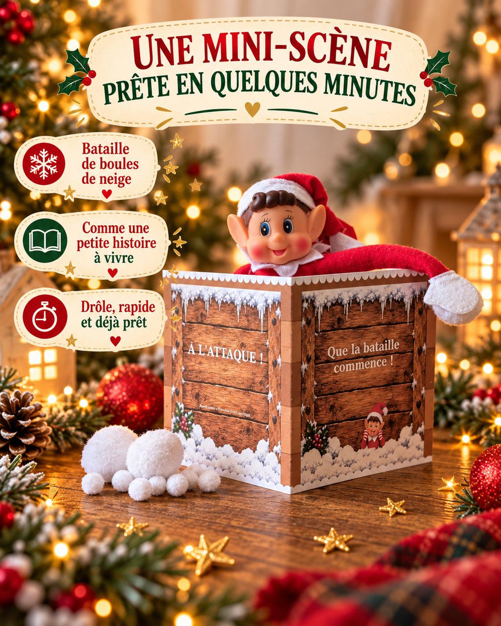 Christmas Mischief Elf Kit – 24 Ready-to-Set-Up Pranks, Mini-Scenes and Advent Calendar HG