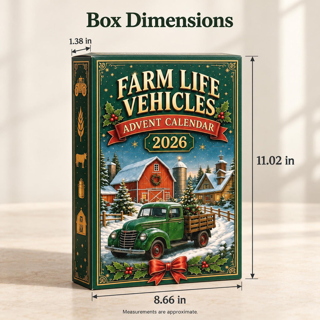 Farm Vehicle Advent Calendar HG 2026, Mini Tractors and Trucks, Christmas Countdown Gift
