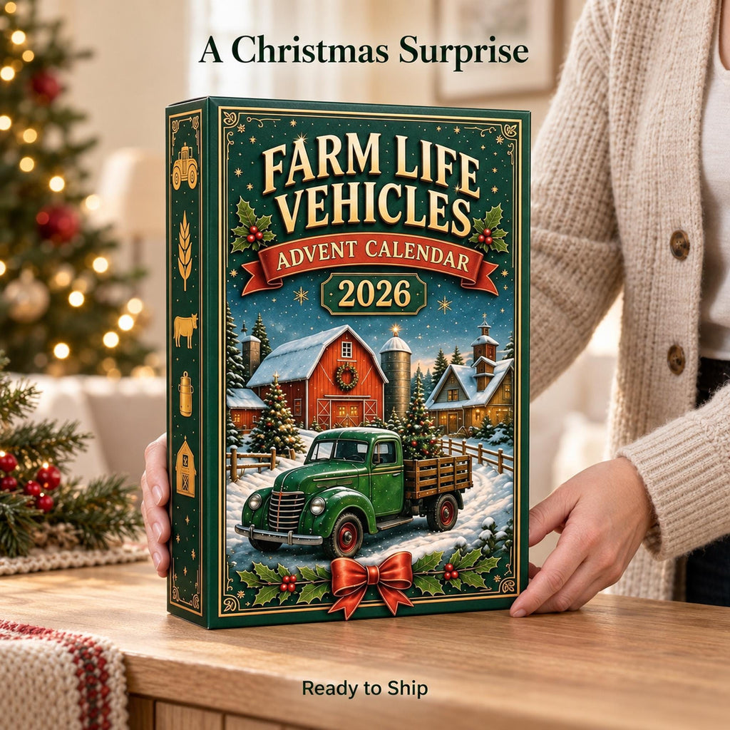 Farm Vehicle Advent Calendar HG 2026, Mini Tractors and Trucks, Christmas Countdown Gift