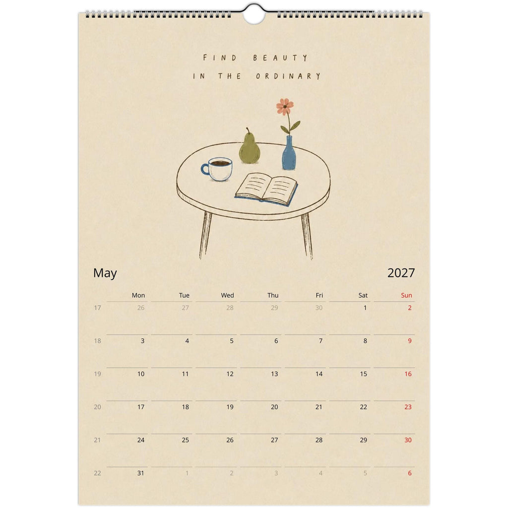 2027 Wall Calendar, Illustrated Wall Calendar