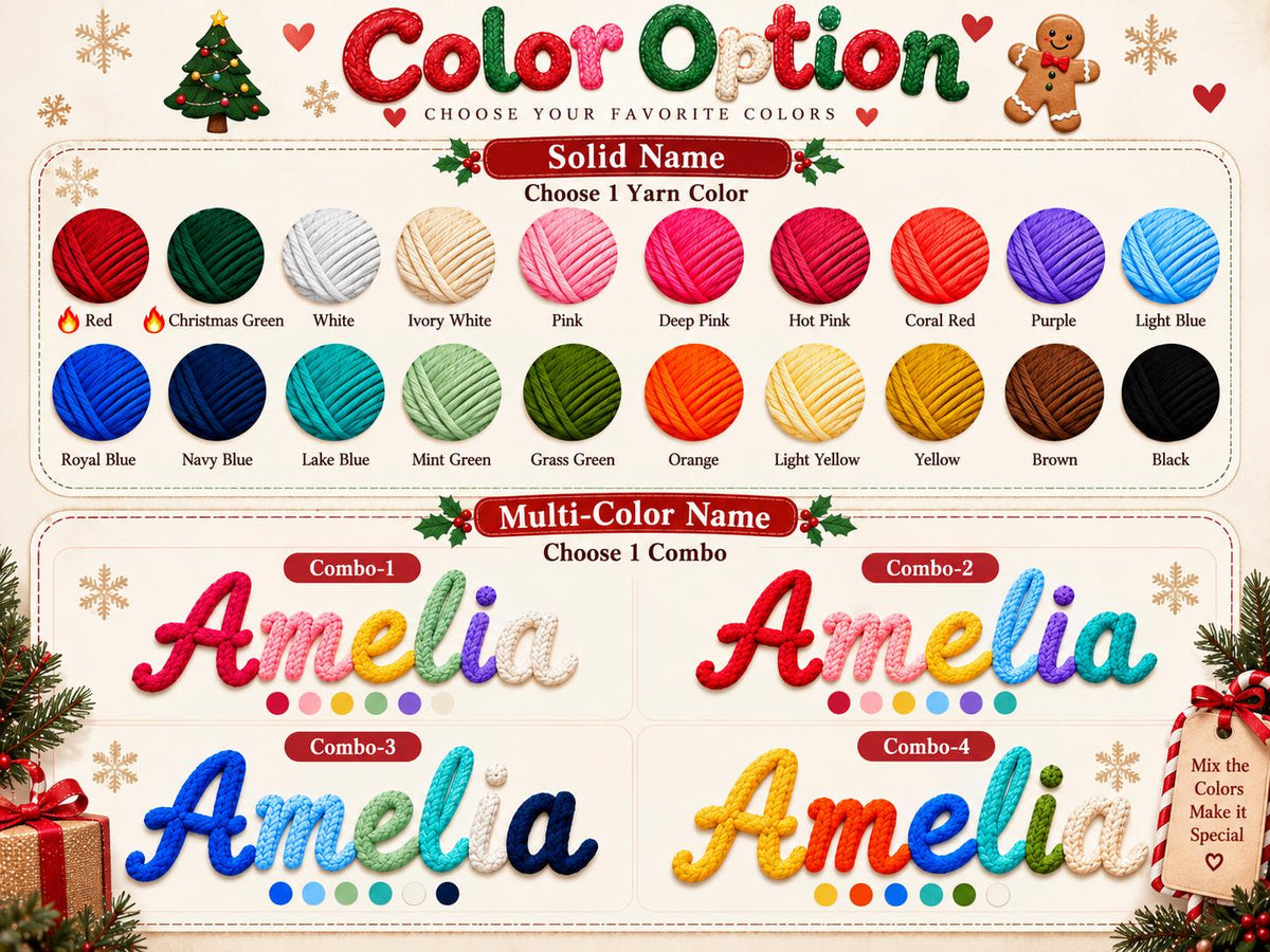 Personalized Christmas Advent Calendar HG, Embroidered Name 24-Pocket Fabric Countdown Organizer, Kids Advent Calendar HG, Reusable Wall Hanging