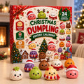 Dumpling Squishy Advent Calendar HG, 24 Day Christmas Countdown, Mini Squishy Fidget Toys, Kids Christmas Gift, Stocking Stuffer, Holiday Gift