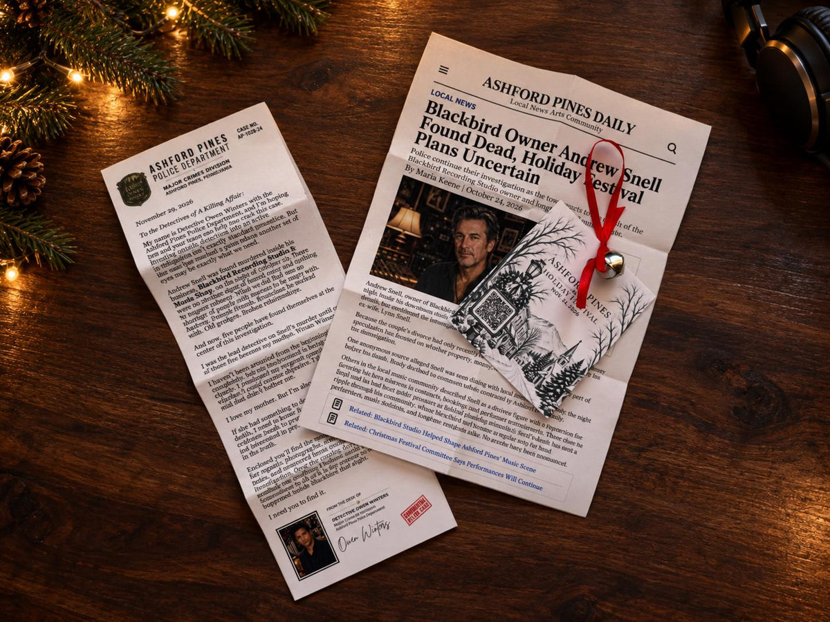 24-Day Murder Mystery Advent Calendar HG for Adults: Blackbird Cold Case Detective Game