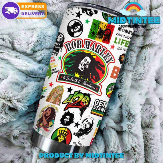 Bob Marley A Tribute To Freedom Gift for her, him, Birthday Xmas Halloween Gift 30oz or 40oz Tumbler LN