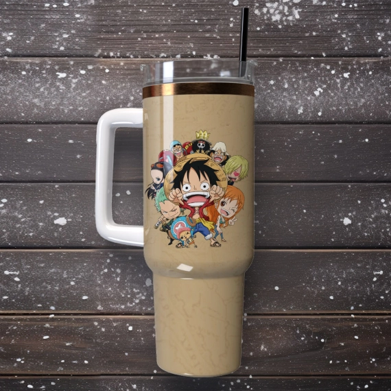 One Piece Anime Custom Quencher 30oz Or 40oz Stainless Steel Tumbler With Handle HG