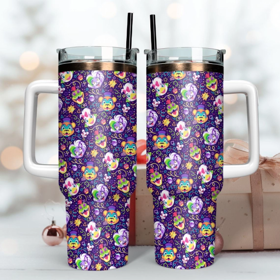 Five Nights At Freddy’s Amino Games Custom Quencher 30oz Or 40oz Stainless Steel Tumbler With Handle HG