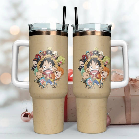 One Piece Anime Custom Quencher 30oz Or 40oz Stainless Steel Tumbler With Handle HG