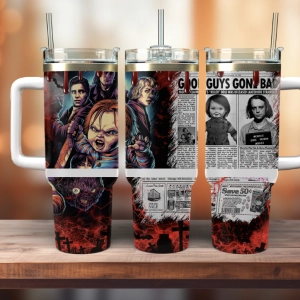 Chuckie Good Guys Horror Movies HG 30oz or 40oz Tumbler with Handle