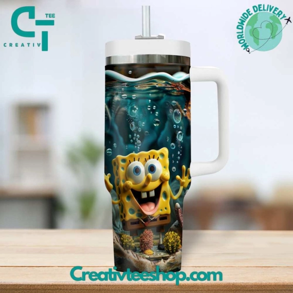 SpongeBob SquarePants Gift for Her, Him on Birthday Xmas 30oz or 40oz Tumbler LN