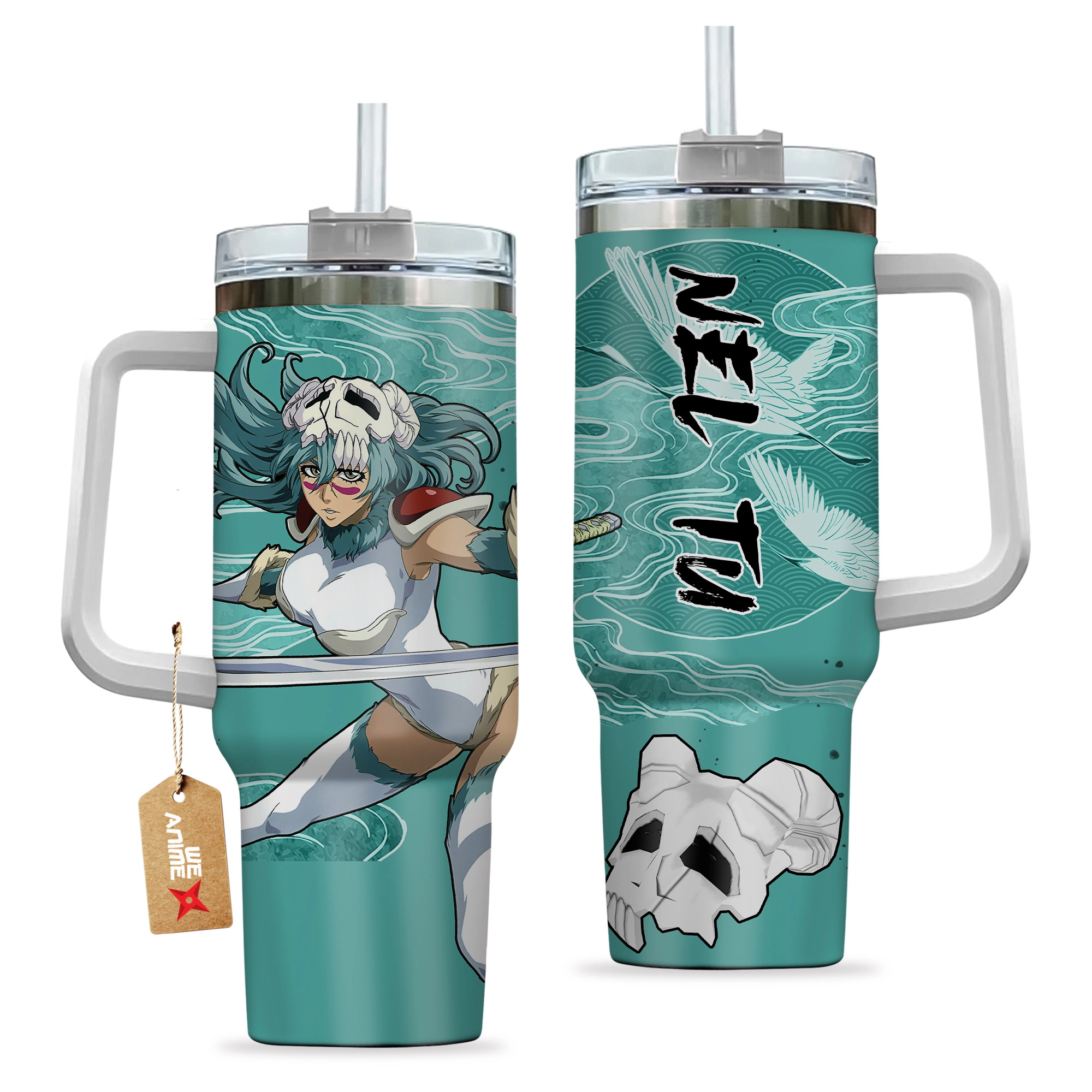 Nelliel Tu Odelschwanck Anime Custom Stanley Quencher 40oz Stainless Steel Tumbler With Handle Personalized Anime Cup 30oz or 40 Oz Tumbler HG