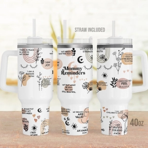 Mother&#8217;s Day Gifts Mom Affirmations  30oz or 40oz Tumbler,  Gift for Her, 30oz or 40oz Tumbler with Handle HG