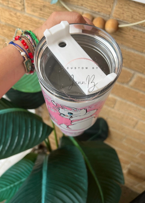 Marie Disney Pink Marie The Aristocats 30oz or 40oz tumbler fan gift 40 oz tumbler with handle  tumbler Birthday Anniversary Gift HFN
