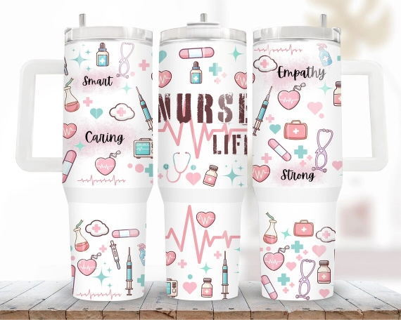 Nurse 30oz or 40oz Quencher Tumbler Gift For Her Him Birthday Gift LN  Nurse Tumbler Gift For Nurse