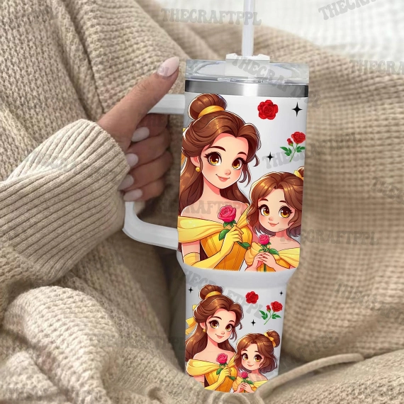 40oz Quencher Tumbler Princess Gift For Her Him Birthday Gift LN Best Mom Ever Tumbler Mothers Day Gift 40oz
