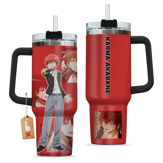 Karma Akabane Assassination Classroom Anime Custom   Quencher 30oz or 40oz Stainless Steel Tumbler With Handle HG