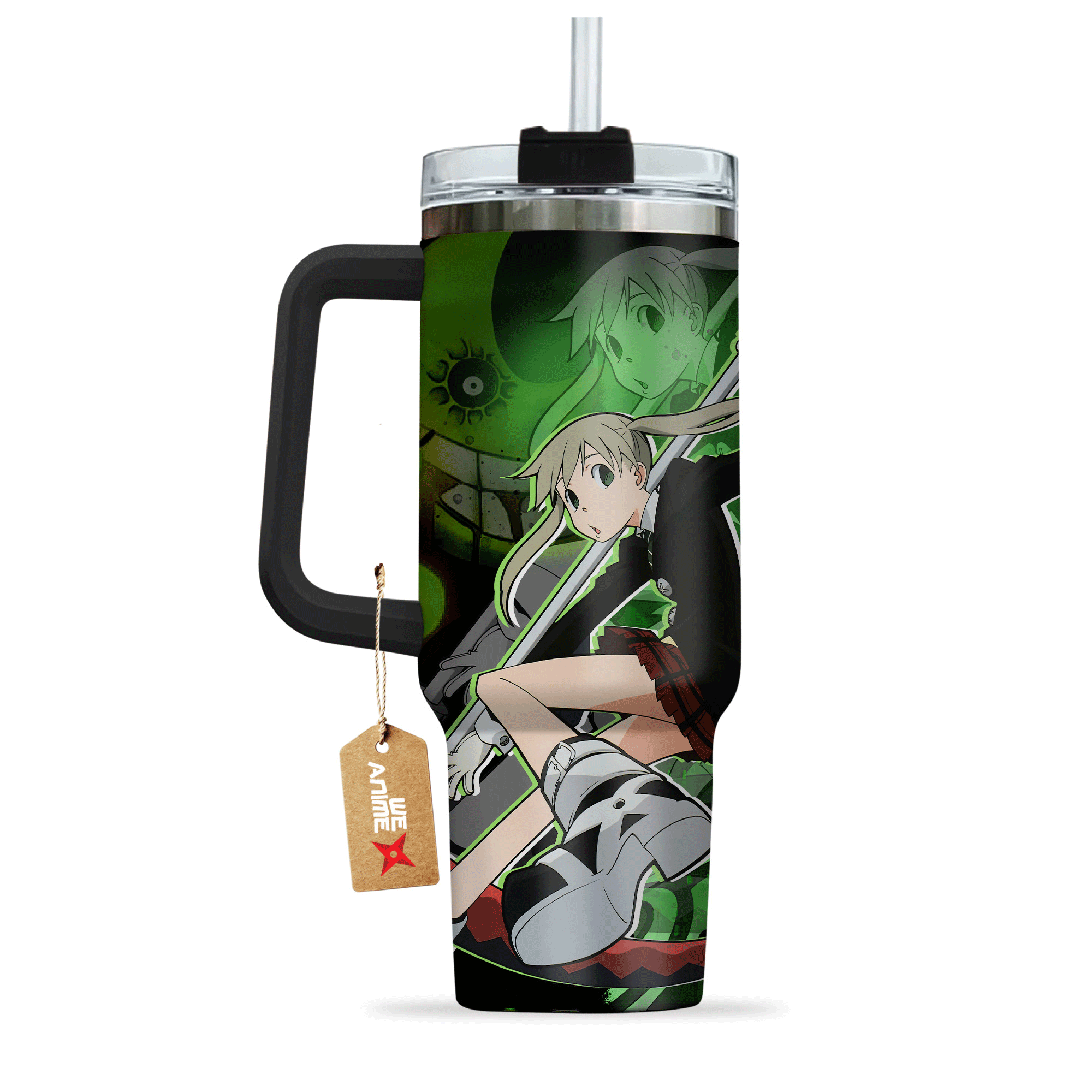 Maka Albarn Soul Eater Anime Custom 30oz or 40oz Quencher Stainless Steel Tumbler With Handle, Best Gift Idea NVA